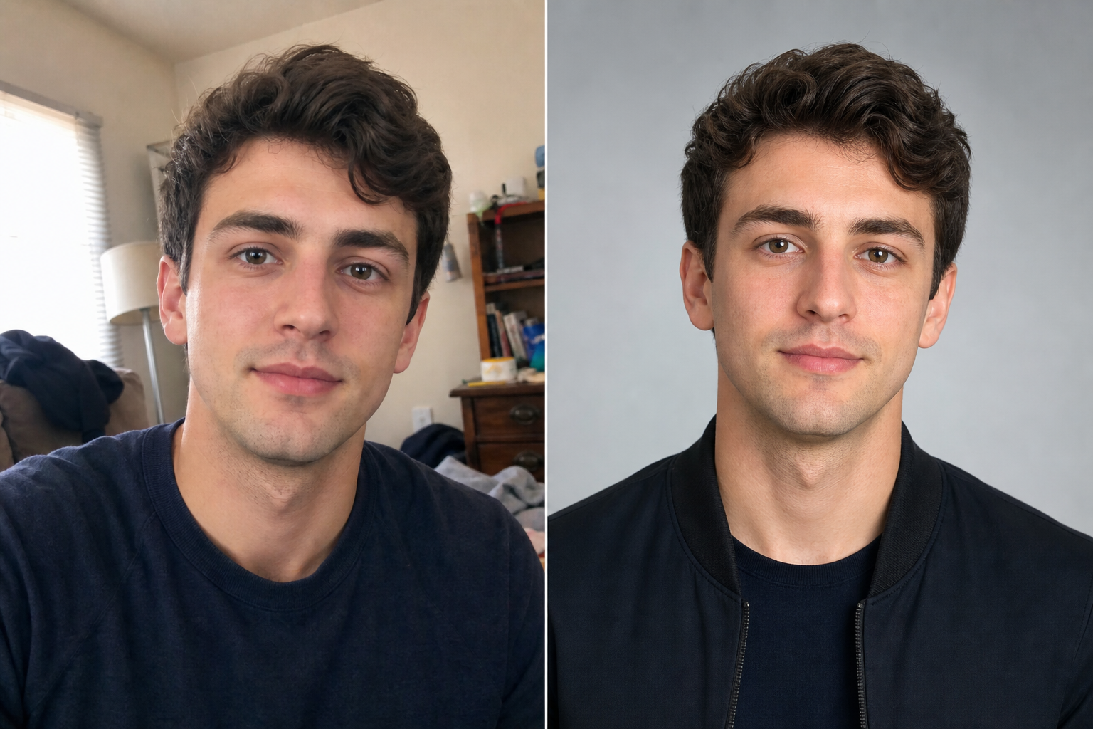 Professional square profile picture examples