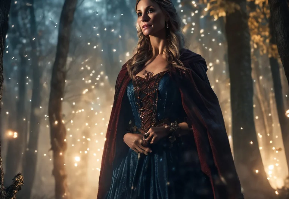 Eastern fantasy portrait artwork made with Chatla